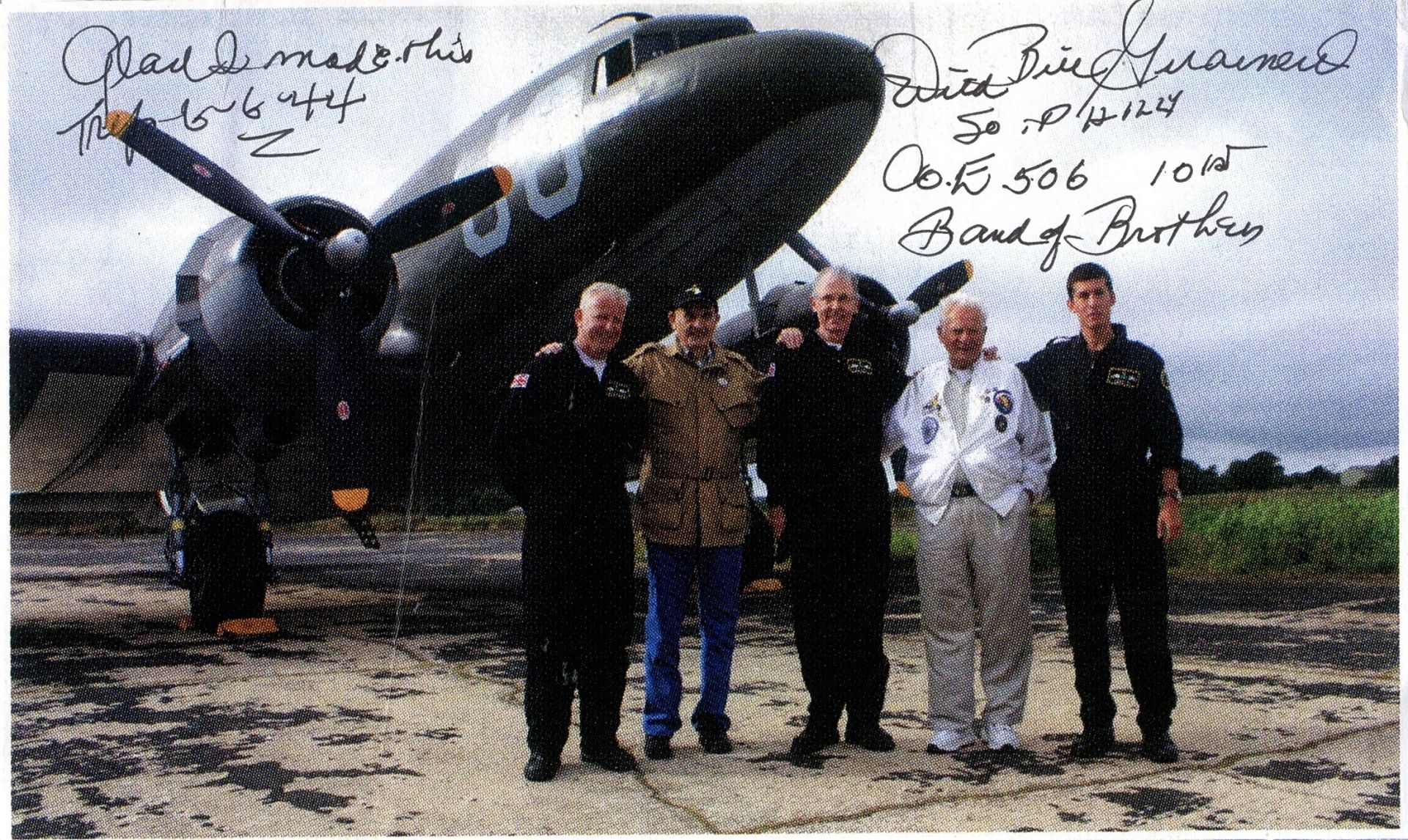 BAND OF BROTHERS: Selection of signed postcard photographs (4), - Image 3 of 8