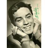 DELON ALAIN: (1935- ) French Actor. Signed postcard photograph, the UFA image depicting a very young