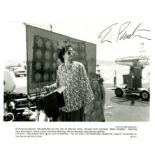 BURTON TIM: (1958- ) American film director. Signed 10 x 8 photograph of Burton standing outdoors in