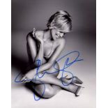 STONE SHARON: (1958- ) American Actress and Singer. A very fine signed 8 x 10 photograph, the