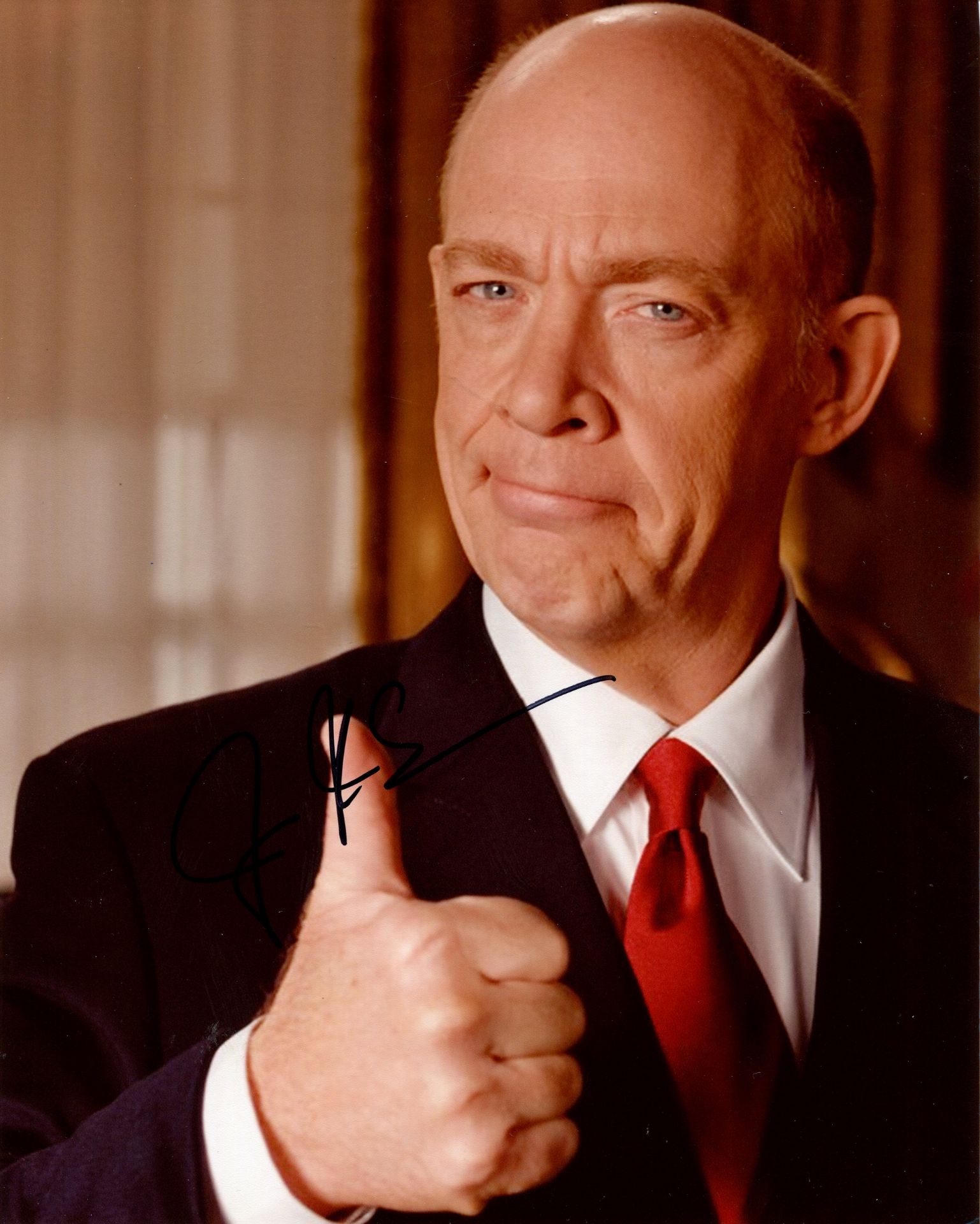 SIMMONS J. K.: (1955- ) American actor, Academy Award winner. Signed colour 8 x 10 photograph of