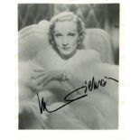 DIETRICH MARLENE: (1901-1992) German-American Actress and Singer. A very fine signed 8 x 10