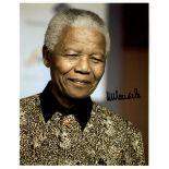 MANDELA NELSON: (1918-2013) President of South Africa 1994-99. Nobel Peace Prize winner, 1993.