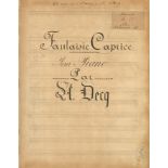 FRENCH COMPOSERS: Small selection of Autograph Musical Manuscripts signed by various composers