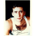 CAGE NICOLAS: (1964- ) American actor, Academy Award winner. Signed colour 8 x 10 photograph of Cage