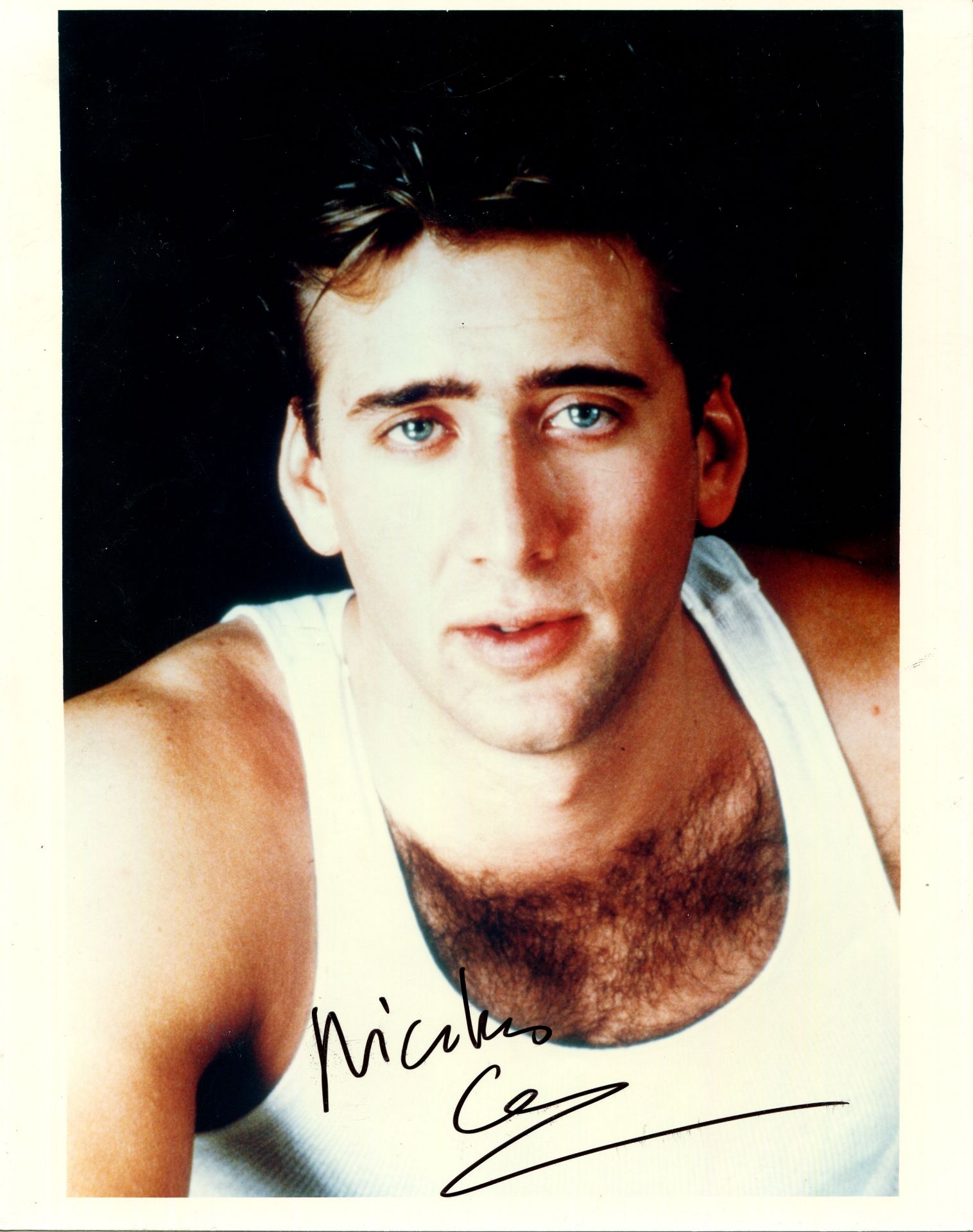 CAGE NICOLAS: (1964- ) American actor, Academy Award winner. Signed colour 8 x 10 photograph of Cage