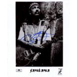 SANTANA CARLOS: (1947- ) Mexican-American Guitarist & Musician. Signed 8 x 10 photograph of Santana,