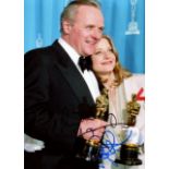 HOPKINS & FOSTER: HOPKINS ANTHONY (1937- ) Welsh actor, Academy Award winner & FOSTER JODIE (1962- )