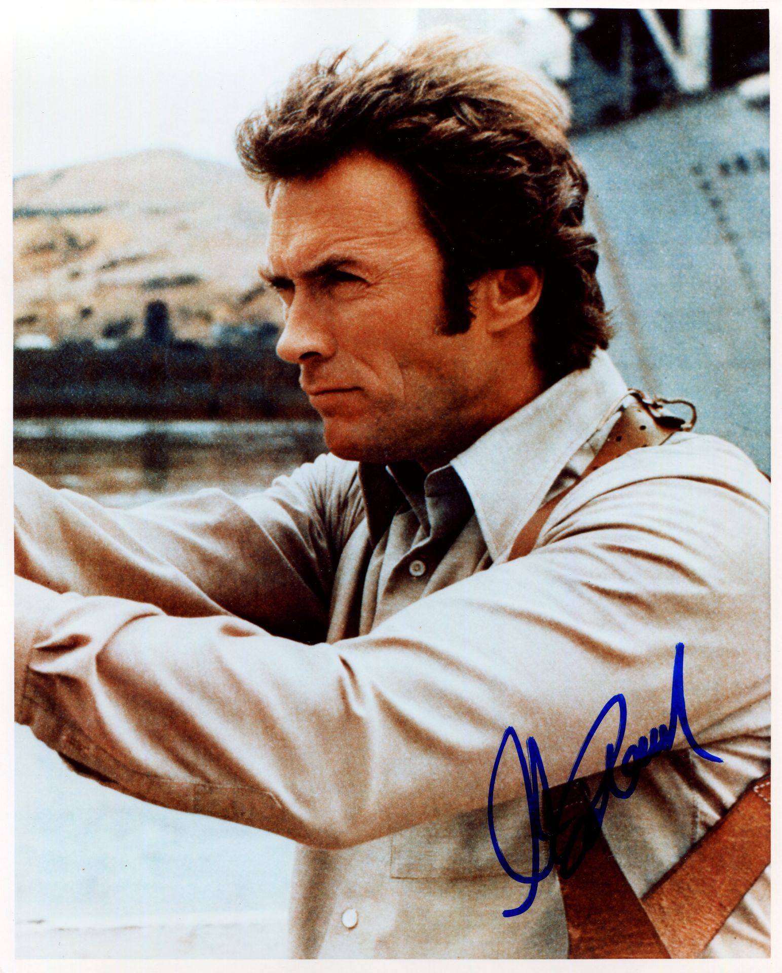 EASTWOOD CLINT: (1930- ) American Actor and film Director, Academy Award winner. Signed colour 8 x