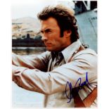 EASTWOOD CLINT: (1930- ) American Actor and film Director, Academy Award winner. Signed colour 8 x