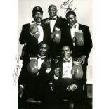 HEAVYWEIGHT BOXERS: Signed 8 x 10 photograph by the World Heavyweight Champion boxers Muhammad