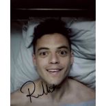 MALEK RAMI: (1981- ) American Actor, Academy Award winner. Signed colour 8 x 10 photograph by Malek,