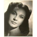 LEIGH VIVIEN: (1913-1967) English actress, Academy Award winner. An exceptional vintage signed 7.