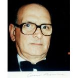 MORRICONE ENNIO: (1928-2020) Italian Composer. Academy Award winner. Signed 8 x 10 colour photograph