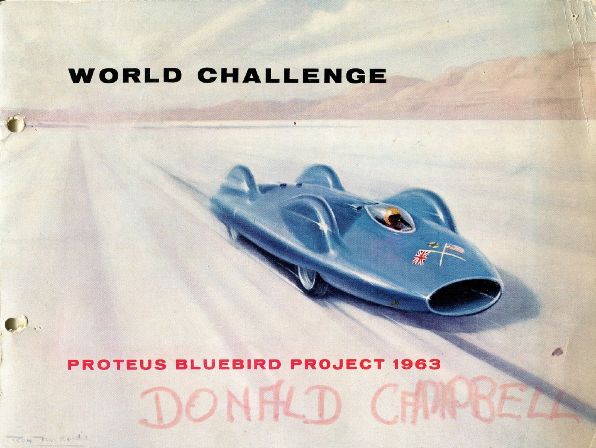 CAMPBELL DONALD: (1921-1967) British car & motorboat racer, World Land and Water Speed Record Holder - Bild 2 aus 3