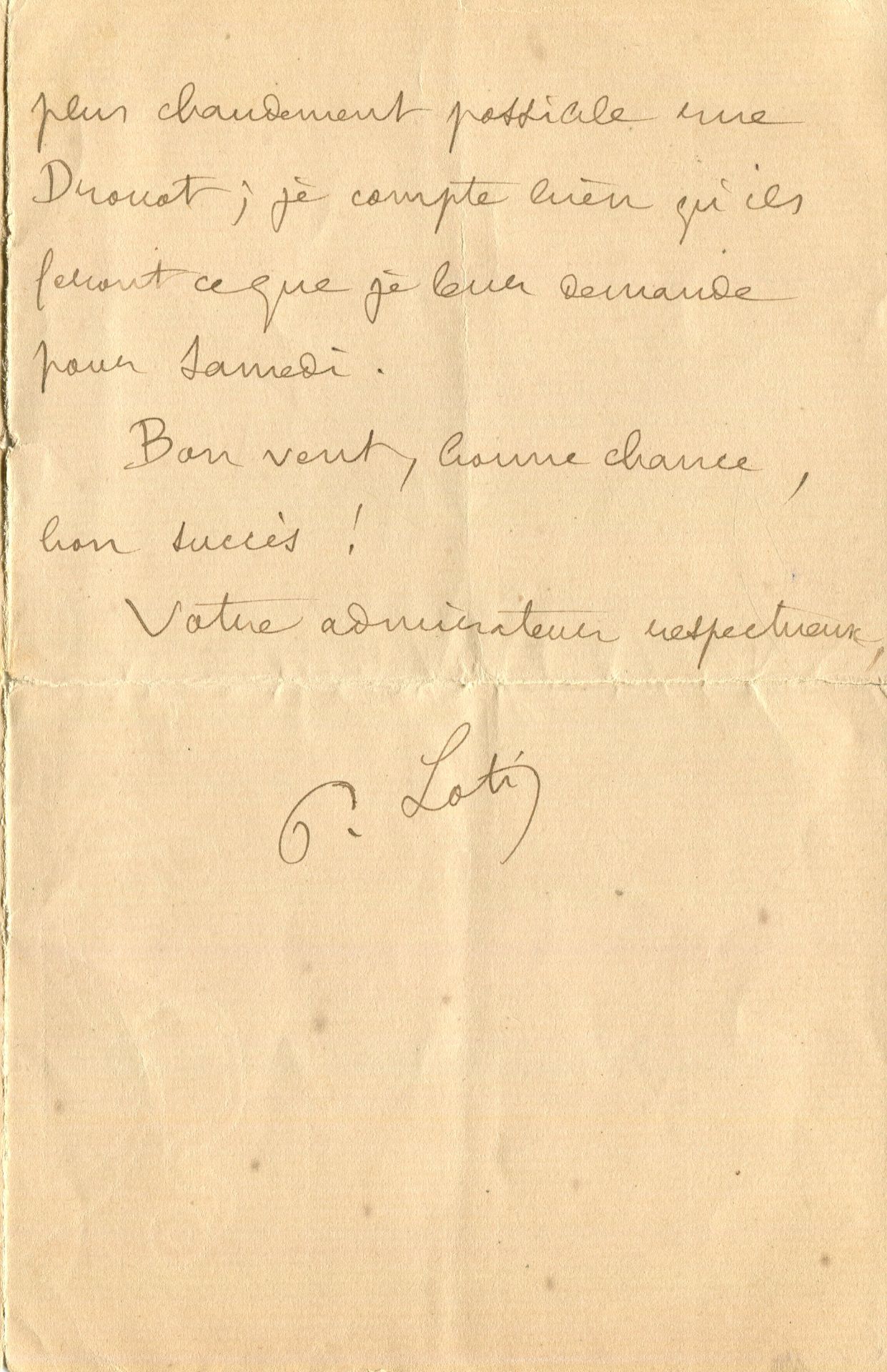 FRENCH WRITERS: A good selection of nine A.L.S., and one sketch, by various French Writers, most - Image 4 of 9