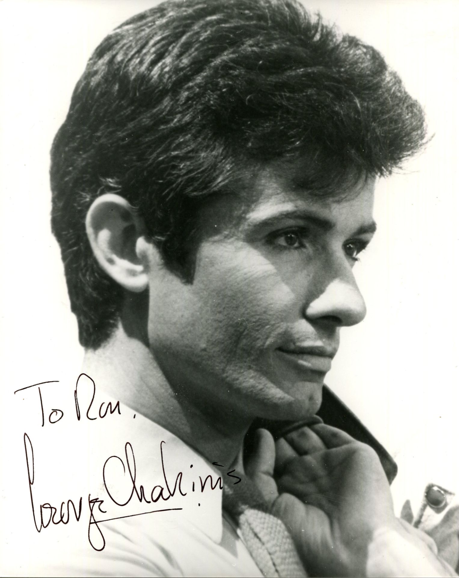 CHAKIRIS GEORGE: (1932- ) American actor, Academy Award winner. Signed and inscribed 8 x 10