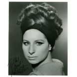 STREISAND BARBRA: (1942- ) American actress and singer, Academy Award winner. A good signed and