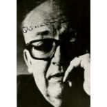 DURRENMATT FRIEDRICH: (1921-1990) Swiss author and dramatist. Signed 3.5 x 5 photograph of