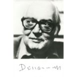 DURRENMATT FRIEDRICH: (1921-1990) Swiss author and dramatist. Signed 3.5 x 5.5 photograph of the