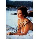 BARDOT BRIGITTE: (1934- ) French actress and sex symbol. Signed colour 5 x 7.5 photograph of