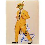 CARREY JIM: (1962- ) Canadian-American Actor. Signed colour 8 x 10 photograph by Carrey, the image