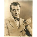 COOPER GARY: (1901-1961) American actor, Academy Award winner. An excellent vintage signed and