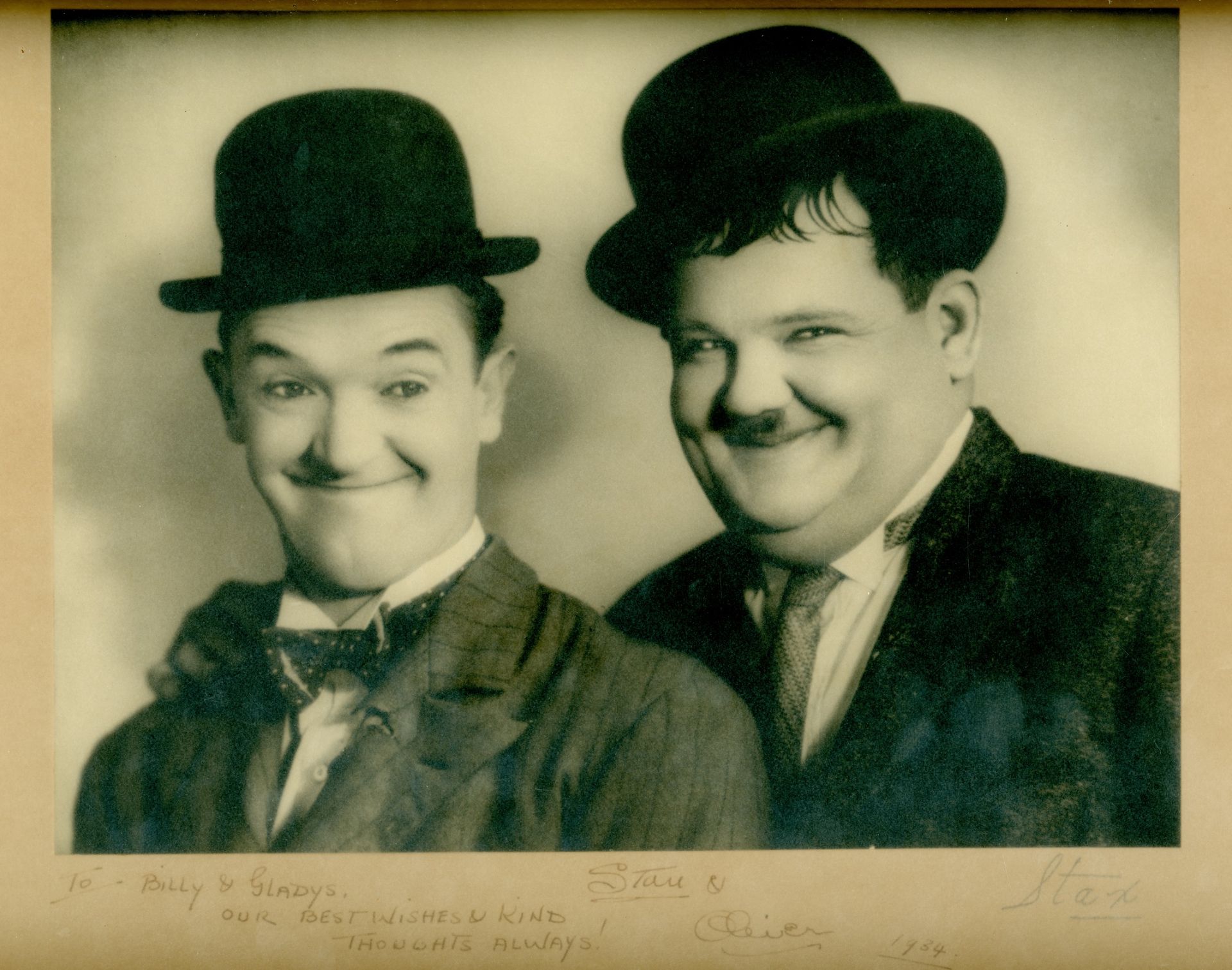LAUREL & HARDY: LAUREL STAN (1890-1965) & HARDY OLIVER (1892-1957) English and American film