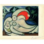 PICASSO PABLO: (1881-1973) Spanish painter, a co-founder of the Cubist movement. Signed colour 10