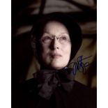 STREEP MERYL: (1949- ) American actress, Academy Award winner. Signed colour 8 x 10 photograph of