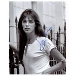 BIRKIN JANE: (1946- ) English-French singer and actress. Signed 8 x 10 photograph of Birkin standing