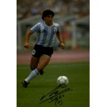 MARADONA DIEGO: (1960-2020) Argentinean Footballer. Signed colour 8 x 12 photograph by Maradona, the