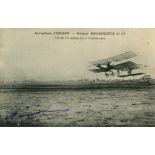 FARMAN HENRI: (1874-1958) French pioneer aviator and aircraft designer. Vintage signed postcard