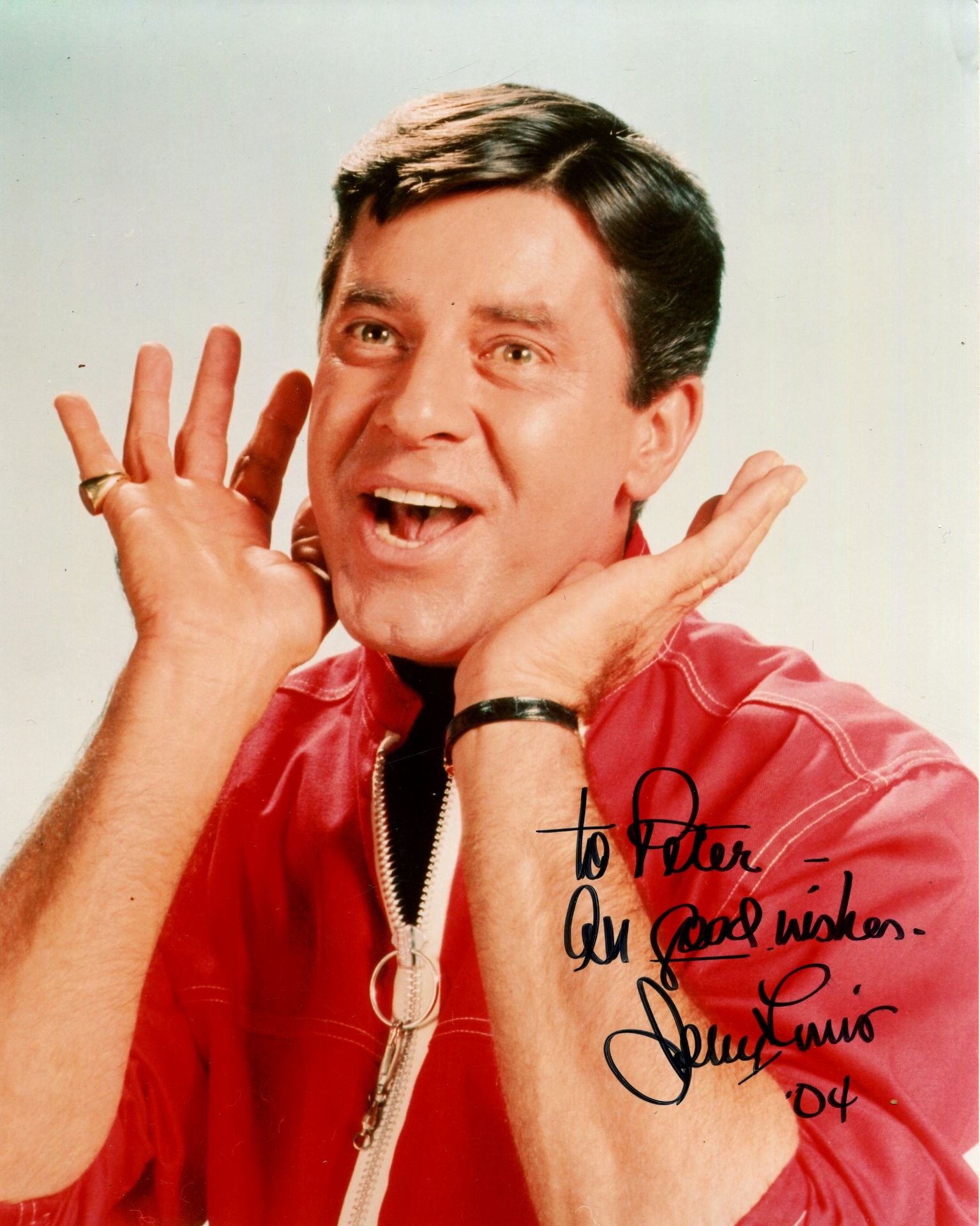 LEWIS JERRY: (1926-2017) American comedian, actor & singer. Signed and inscribed 8 x 10 photograph