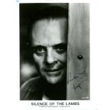 HOPKINS ANTHONY: (1937- ) Welsh actor, Academy Award winner. A good signed 8 x 10 photograph of