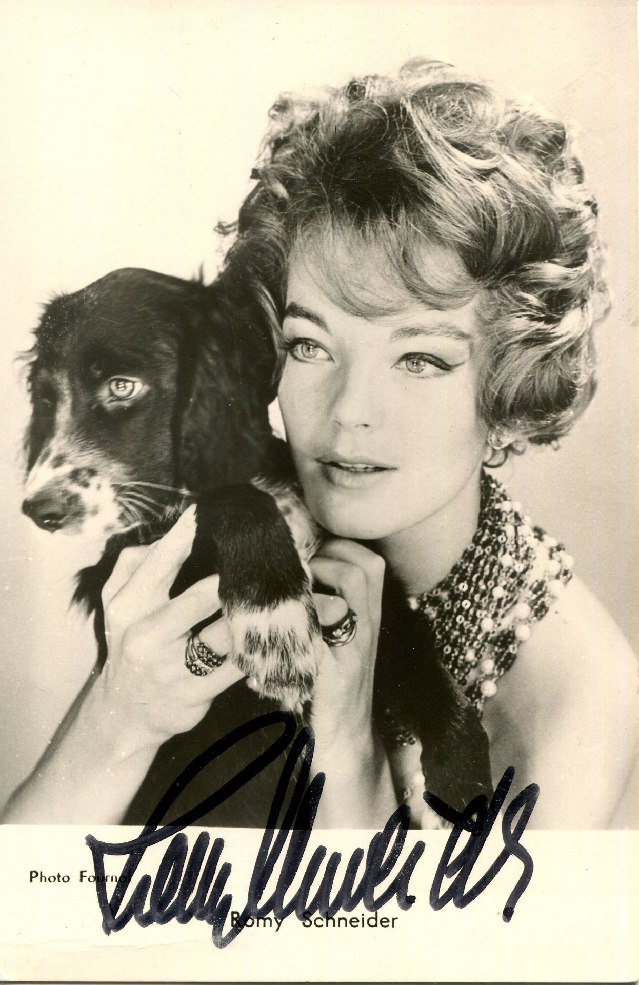 SCHNEIDER ROMY: (1938-1982) Austrian-German Actress. A fine vintage signed postcard photograph of