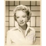 VAN FLEET JO: (1915-1996) American actress, Academy Award winner. Vintage signed and inscribed sepia