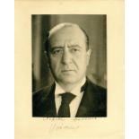 RAIMU: (1883-1946) Jules Auguste Muraire. French actor. Vintage signed sepia 9.5 x 12 photograph