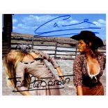 LEGEND OF FRENCHIE KING THE: Signed colour 10 x 8 photograph by both Brigitte Bardot (Frenchie King)