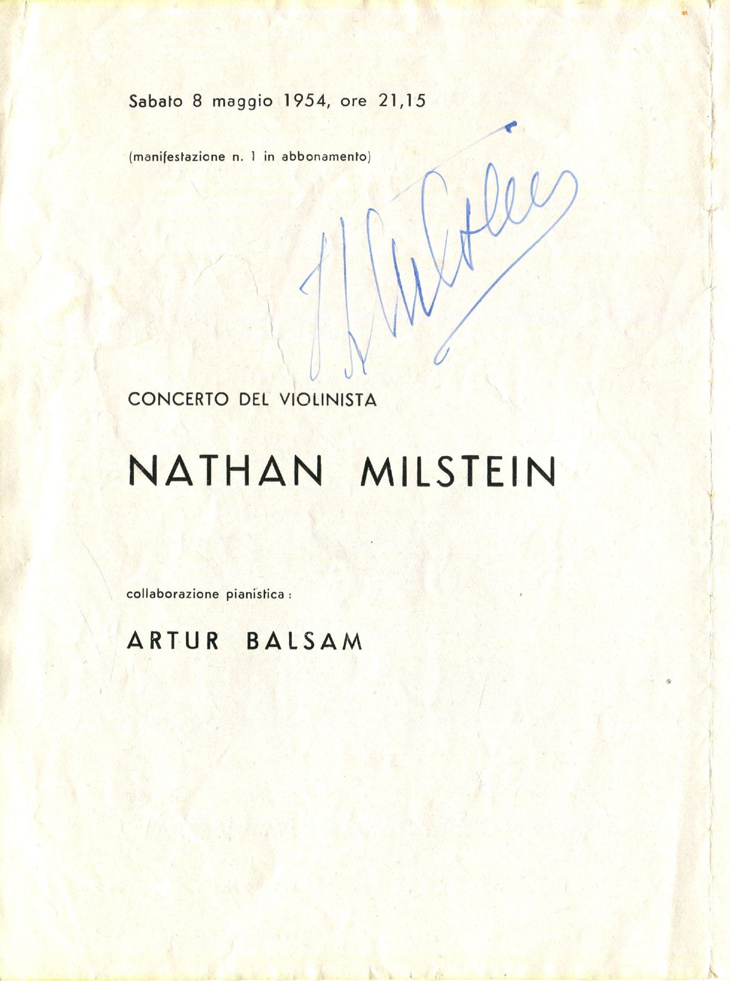 VIRTUOSO VIOLINISTS: A very fine set of three signed documents, one signed photograph, one A.L.S.,