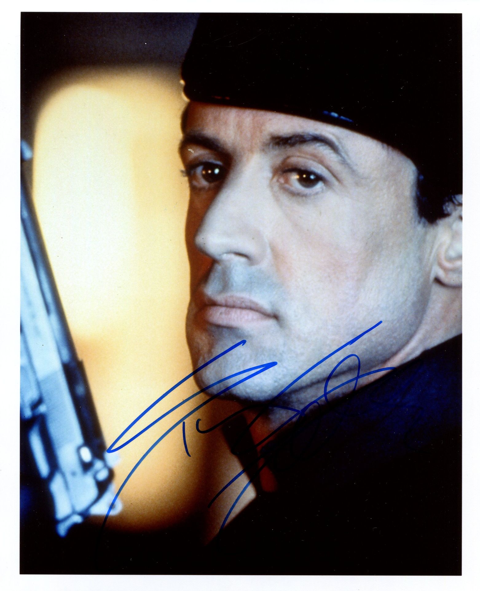 STALLONE SYLVESTER: (1946- ) American Actor. Signed colour 8 x 10 photograph by Stallone, the