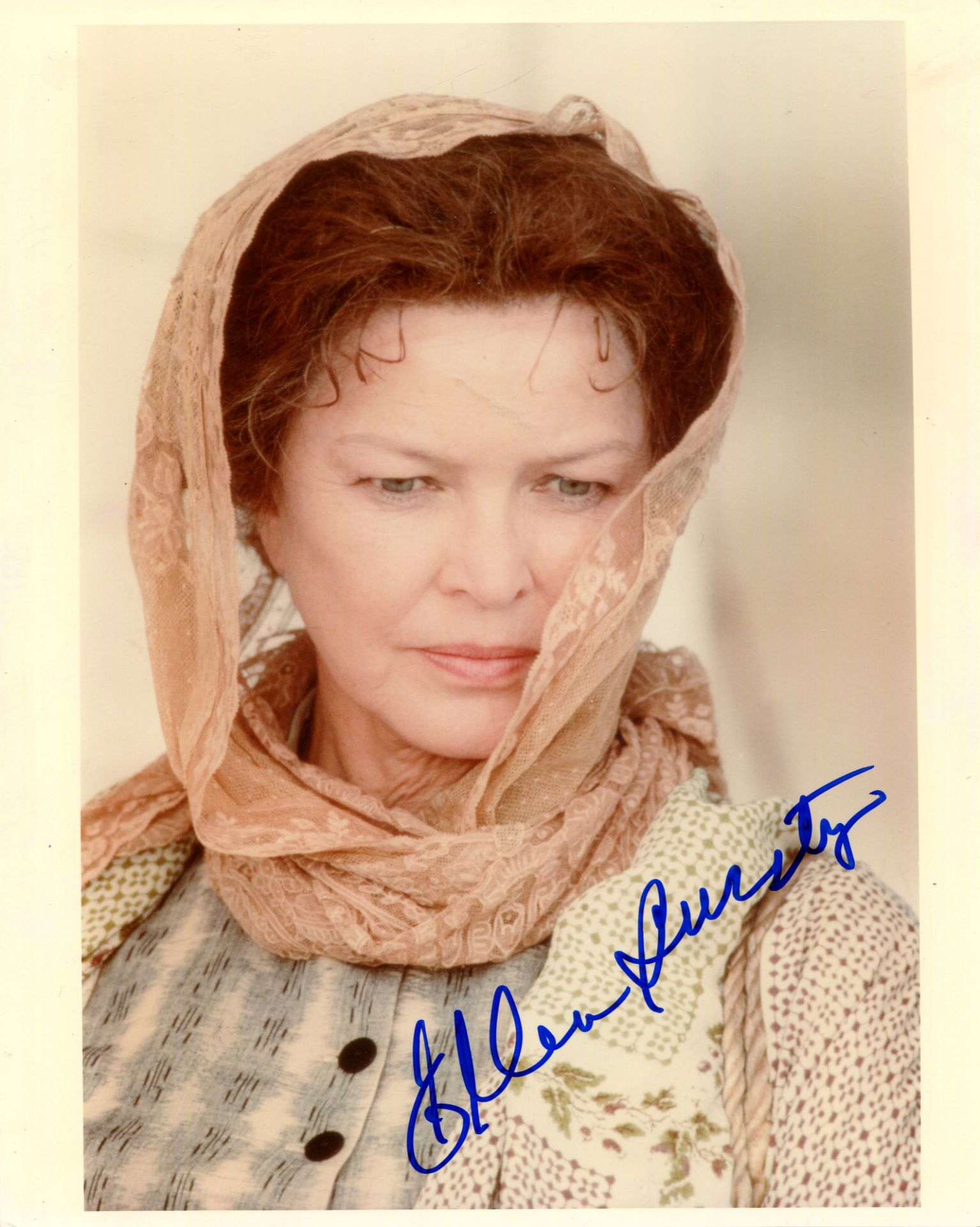 BURSTYN ELLEN: (1932- ) American actress, Academy Award winner. Signed colour 8 x 10 photograph of