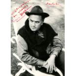 FELLINI FEDERICO: (1920-1993) Italian film director, Academy Award winner. Signed and inscribed 6