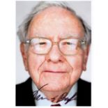 BUFFETT WARREN: (1930- ) American business magnate, investor and philanthropist. Signed colour 5 x 7