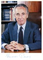 PERES SHIMON: (1923-2016) Israeli politician who served as Prime Minister of Israel 1984-86,