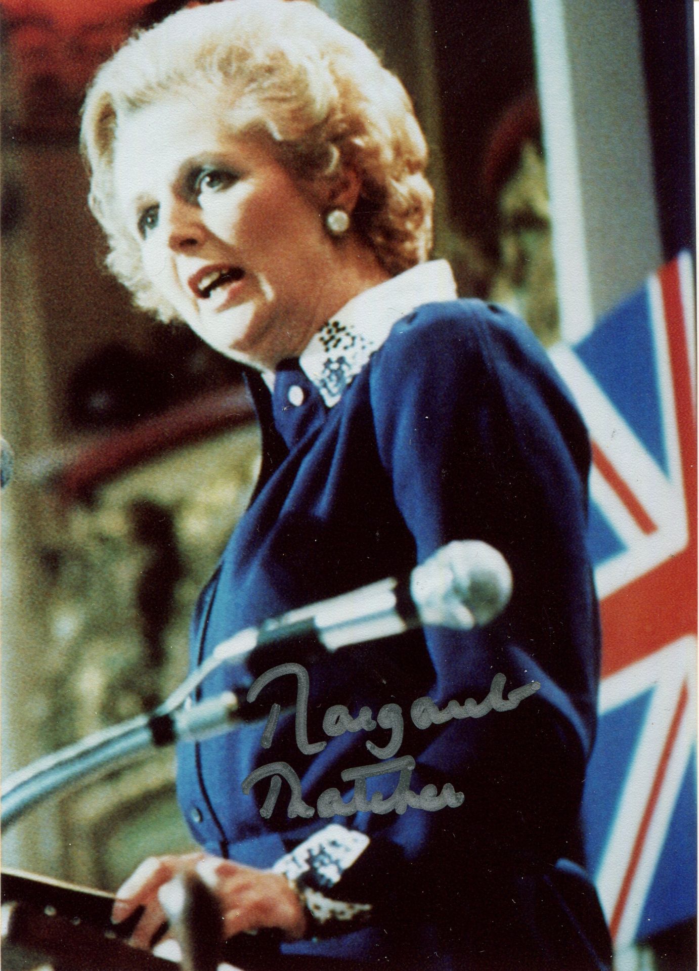 THATCHER MARGARET: (1925-2013) British Prime Minister 1979-90. Signed colour 3.