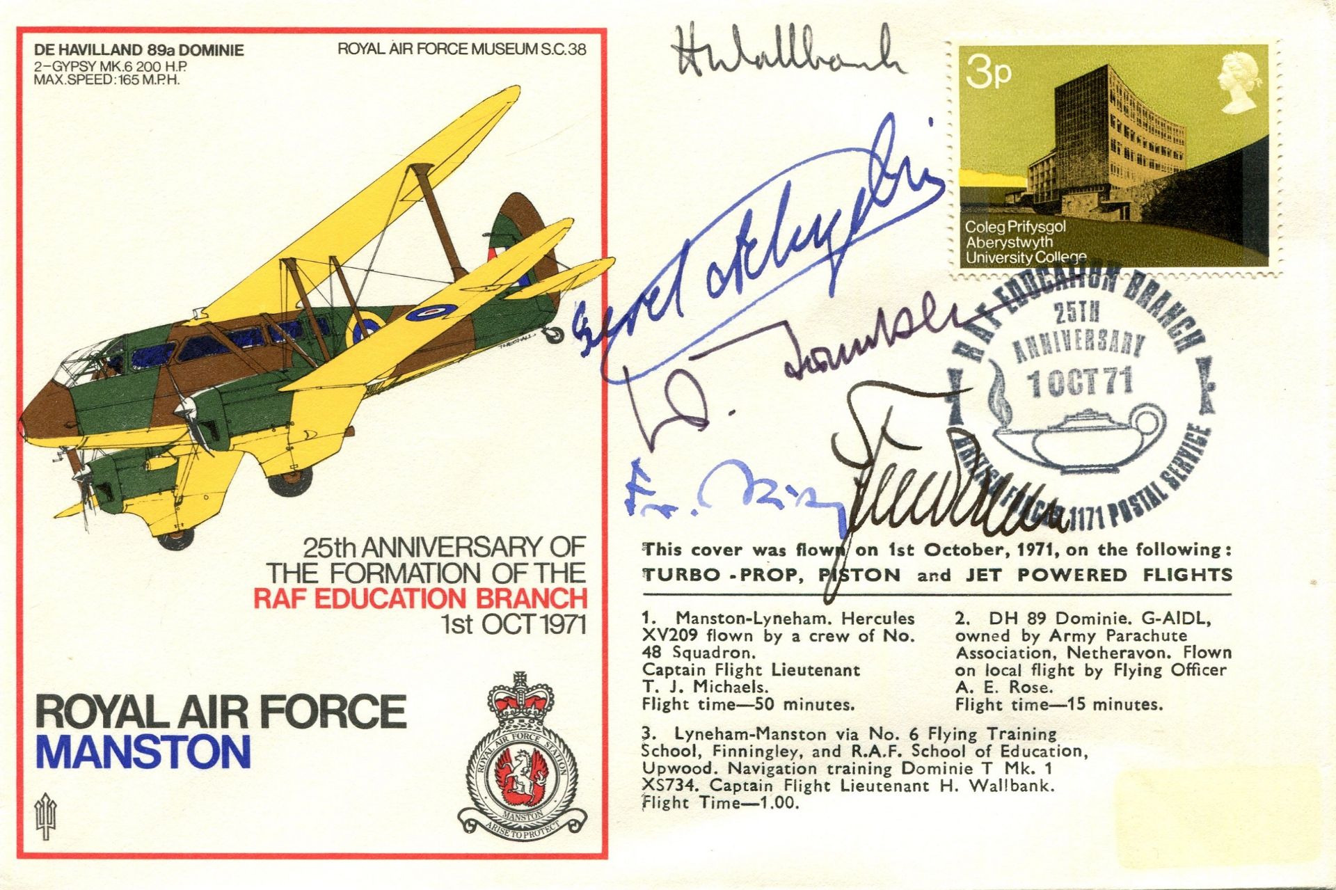 AVIATION: Selection of A.Ls.S., T.Ls.S., a few multiple signed commemorative covers etc.