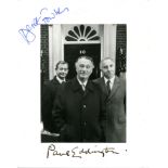 BRITISH COMEDY: Signed 8 x 10 photograph by both Paul Eddington and Derek Fowlds individually,