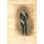 ALFONSO XIII: (1886-1941) King of Spain 1886-1931. Signed and inscribed 7.5 x 10.