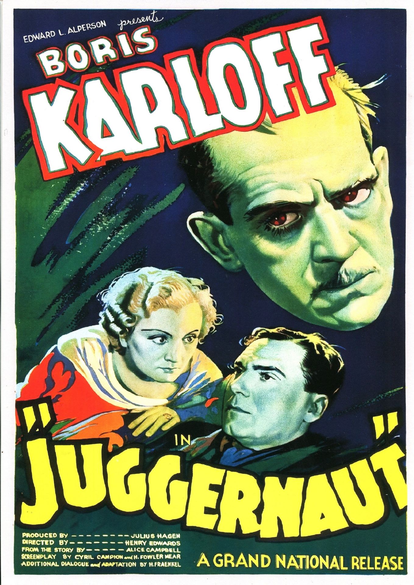 JUGGERNAUT: Boris Karloff (1887-1969) English actor, - Image 3 of 3